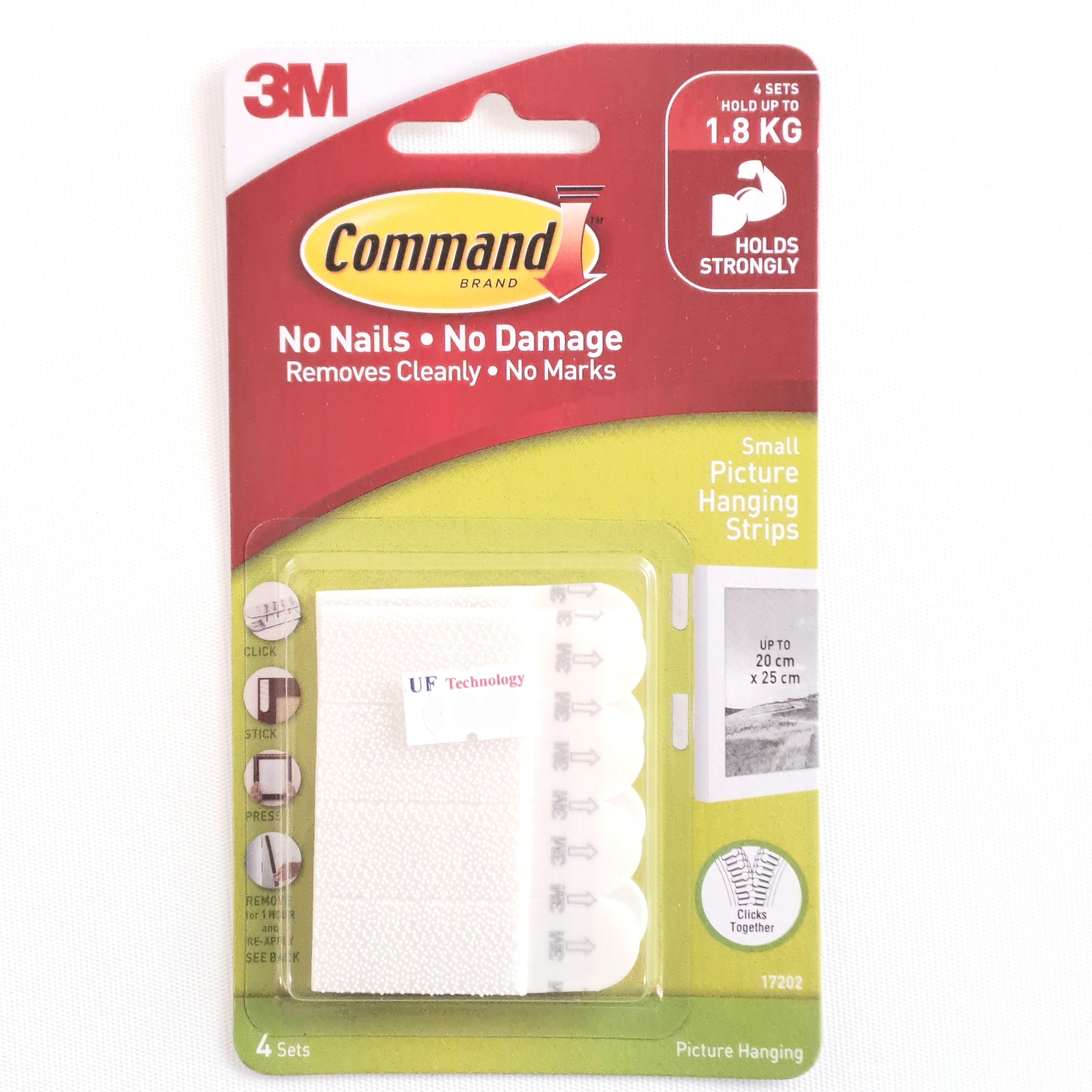 3M Command Small Picture Hanging Strips 4 Sets (30271)