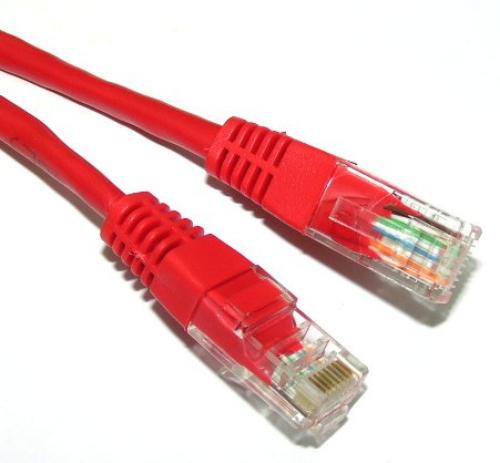 Cat 5E UTP Patch Cord - WT-2038A Red 1m 