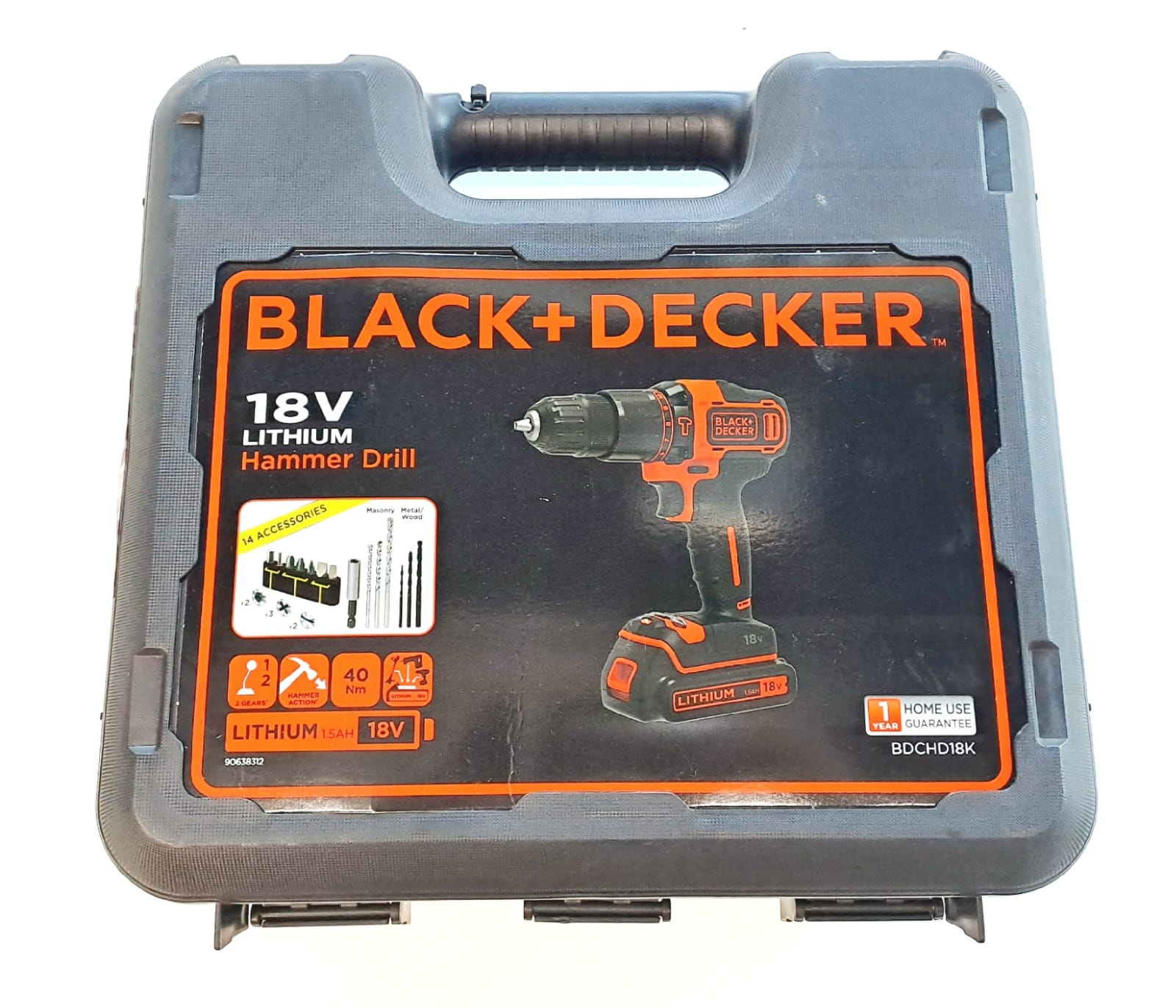 Black & Decker 18V Cordless Hammer Drill