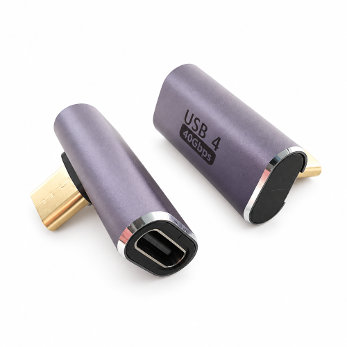 Type C 40Gbps Male to Female R/A (Mid) Adaptor
