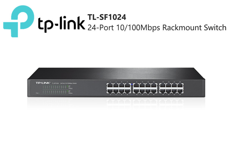 TP Link 24-Port 10/100Mbps Rackmount Switch