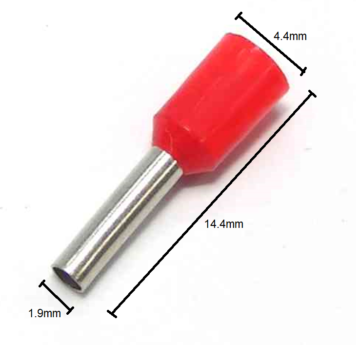 E1508 Cord-End Sleeves (Red)
