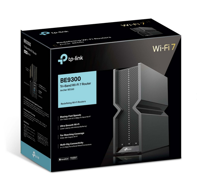 TP-Link BE9300 Tri-Band Wi-Fi 7 Router 2.5G WAN