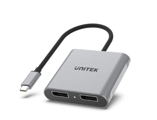 Unitek USB-C to Dual DisplayPort 1.4 4K60Hz/8K30Hz Adapter with MST Dual Monitor