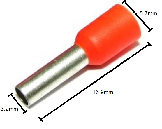 E4009 Cord-End Sleeves (Red)