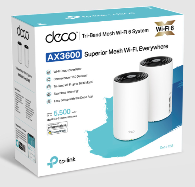 TP Link AX3600 Whole Home Mesh WiFi 6 System