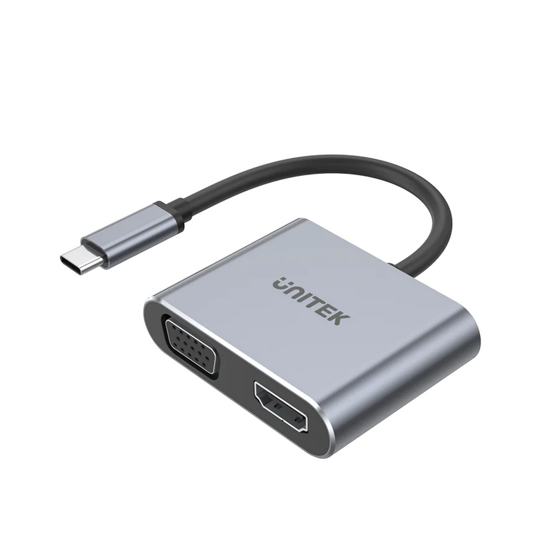 Unitek USB-C to HDMI and VGA Adapter (4K@60Hz & MST)