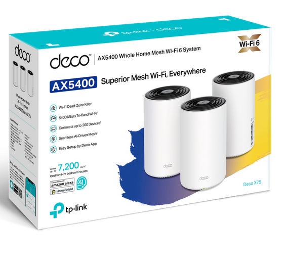 TP Link AX5400 Tri-Band Mesh Wi-Fi 6 System