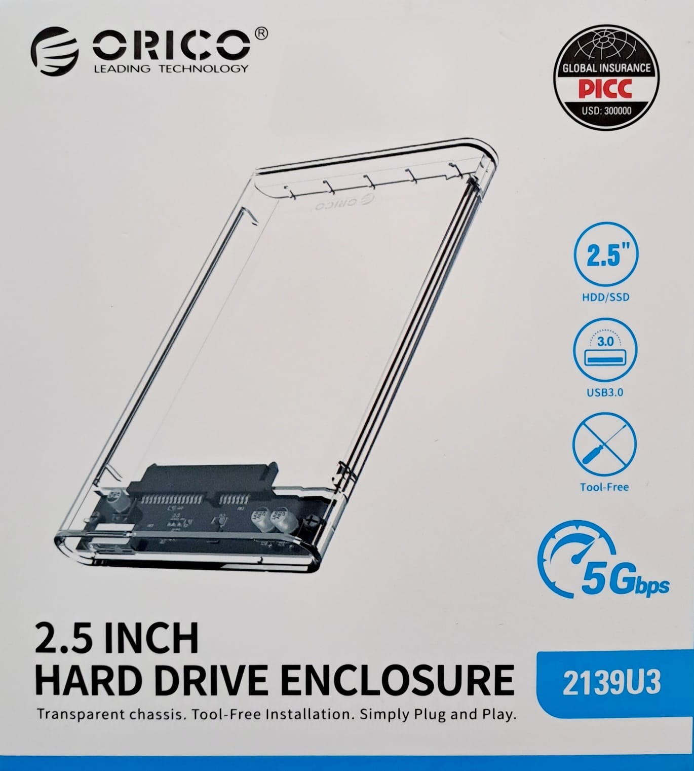 Orico 2.5 Inch Hard Drive Enclosure