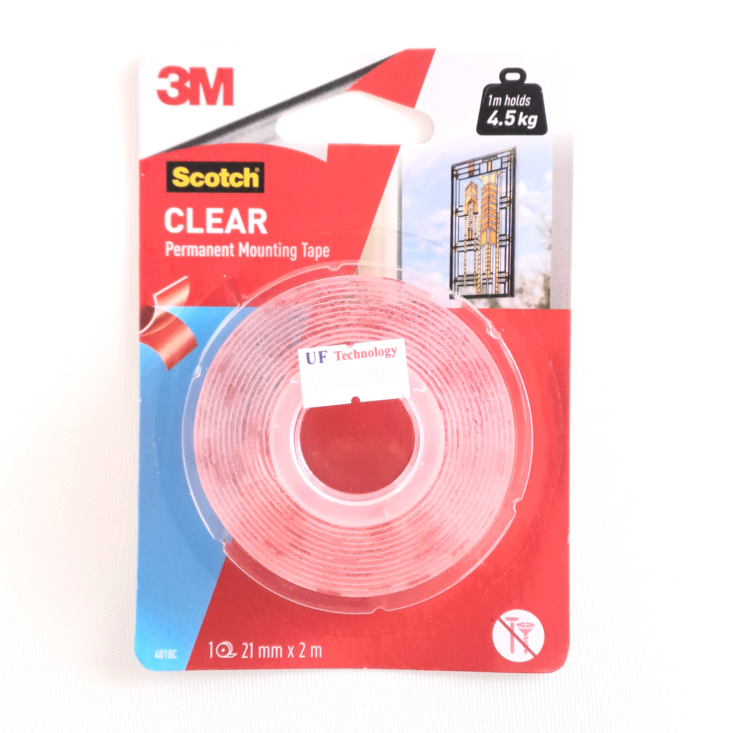 3M Scotch Clear Mounting Tape Cat 4010C 21mm x 2m (7669)