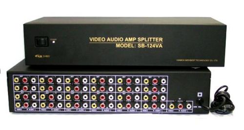 SB-124VA AV(RCA) Amplifier Splitter 24 Way