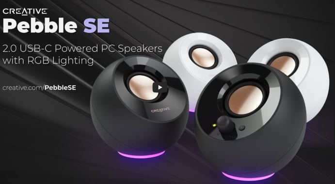 Creative 2.0 USB-C Powered PC Speakers with RGB Lighting