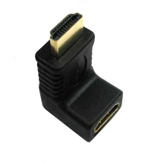HDMI 4K Plug to Jack Adaptor R/A