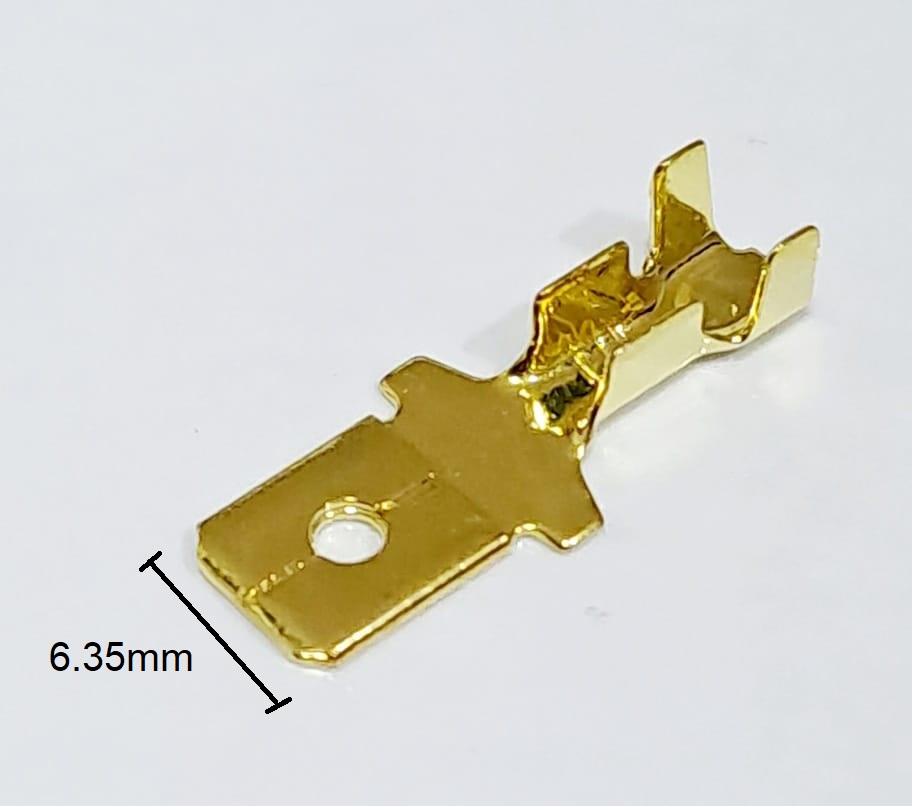6.35x0.8mm Piggy Back Disconnector Gold 