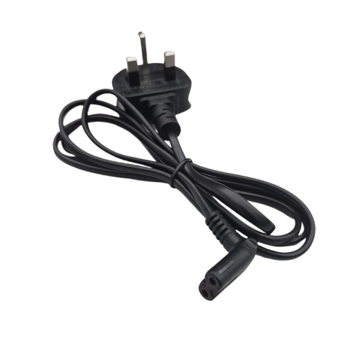 BS1363 UK 3Pin Plug to Right Angle C7 1.5m (0.5mm²) with Safety Mark