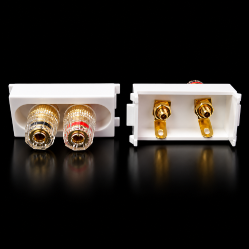 Transparent Banana Jack Binding Post Stereo Connector N86-612-2