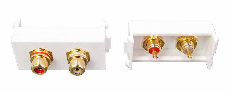 AV Audio (2RCA) Wire Module Gold Plated N86-610H