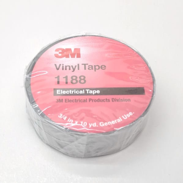 3M-1188 GREY 3M Vinyl Tape 19mm x 10yards Grey