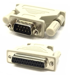 D-Sub 9 Pin Plug To 25 Pin Jack Adaptor