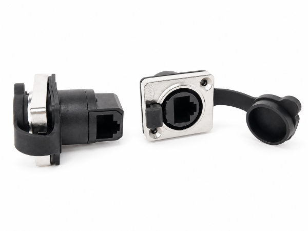 Weatherproof RJ45 Jack R/A