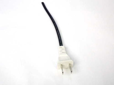 2 Pin Plug (Type A) Power Cable Male 220V