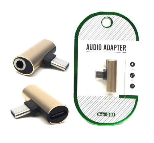 Type C to 3.5mm Audio Convertor + Type C Charging