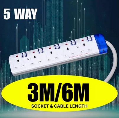 HOYO 5 Way 3 Pin 3m PSO surge protection