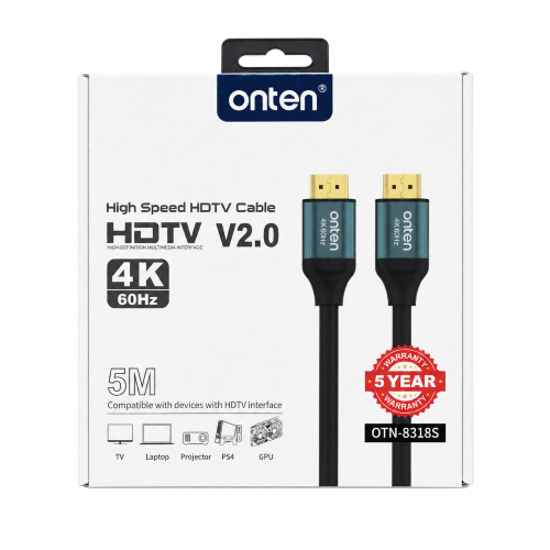 onten 4K60Hz High Speed HDMI V2.0 Cable 5m