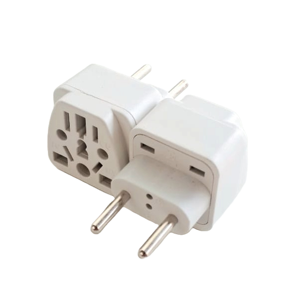 WY-9C 2 Round Pin AC Power Adaptor White (Europe) 