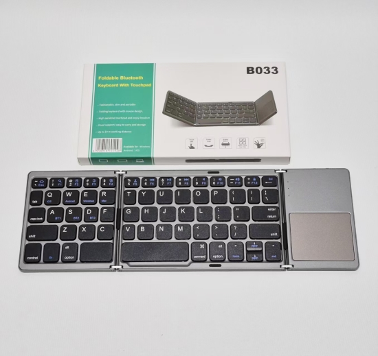 Foldable Bluetooth Keyboard with Touchpad