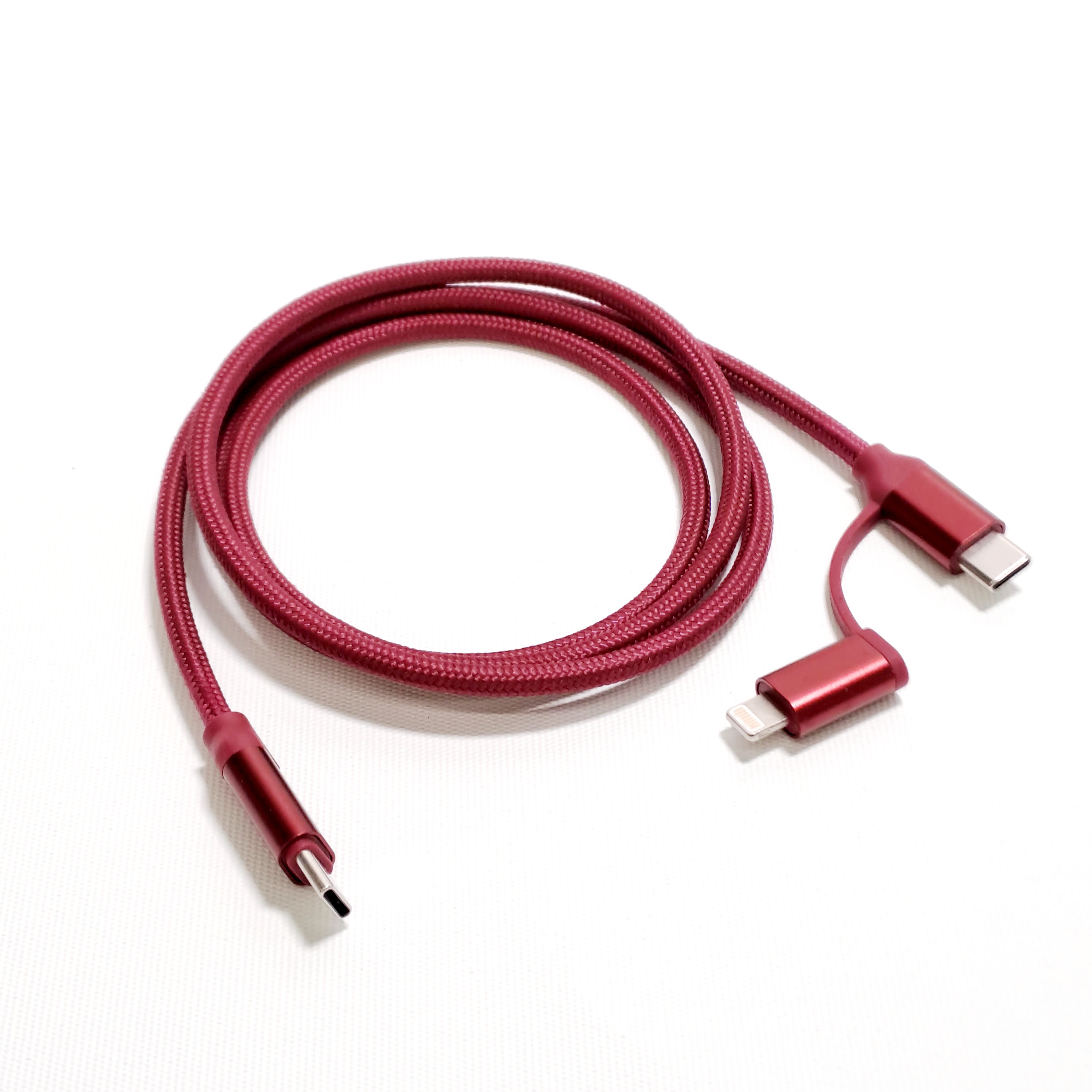 Twins Type C/iPhone to Type C Data & Charging Cable 1m