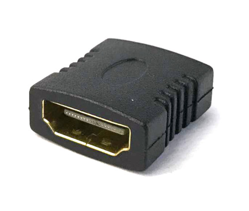HDMI 4K 19 Pin Double Jack Adaptor Moulded Gold