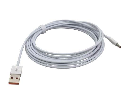 USB-A to C Data Cable White 5m (compaitable with iPhone 15 & above)