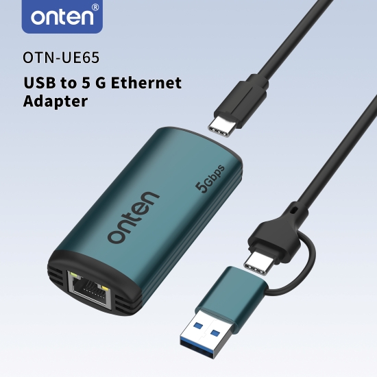 onten Twins USB-A/C to 5G Ethernet Adapter