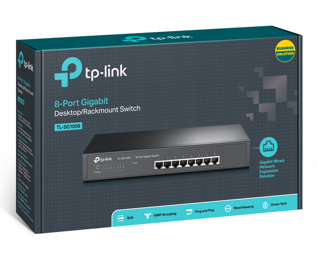 TP Link 8-Port Gigabit Desktop/Rackmount Switch