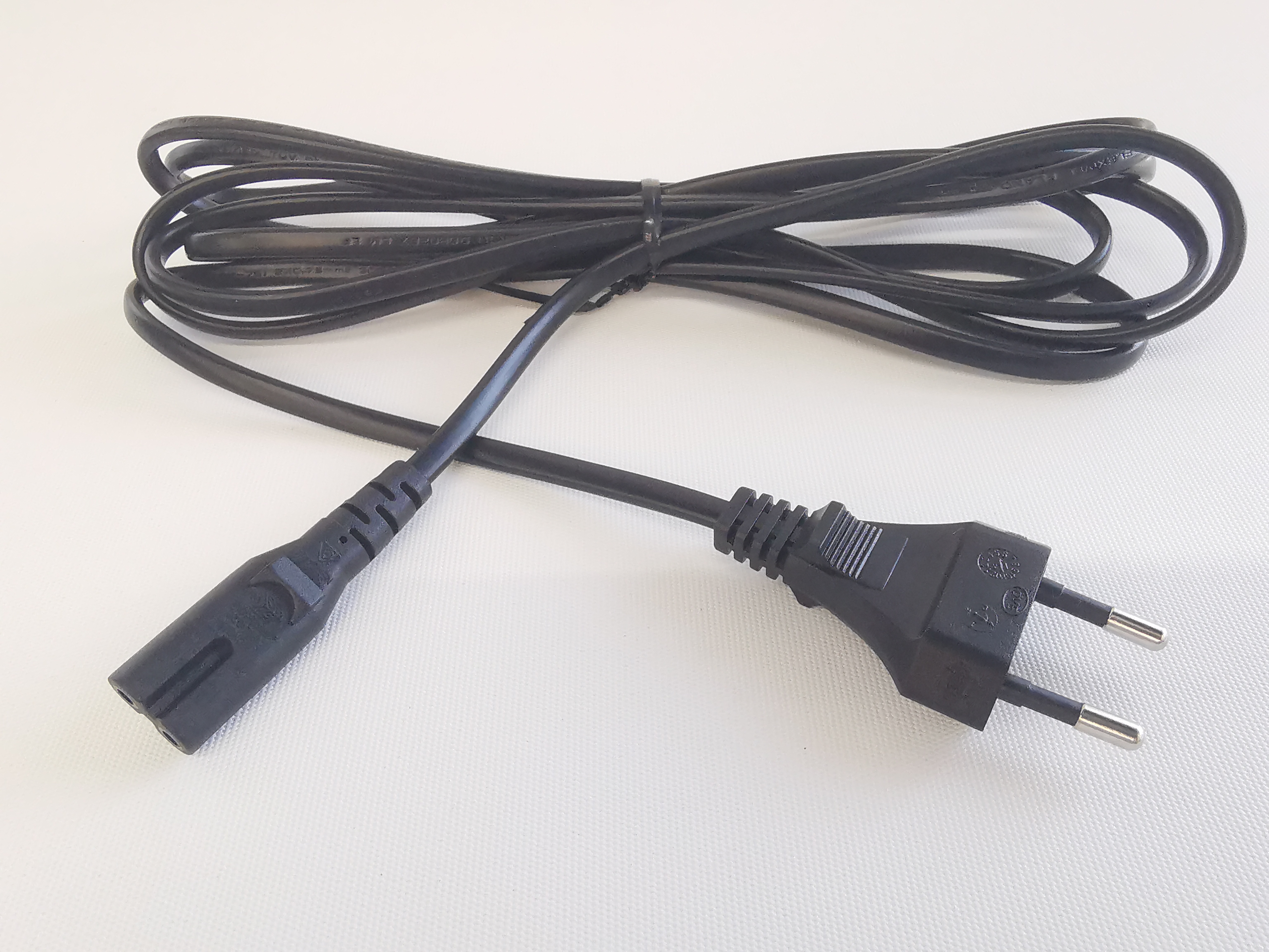 2 Pin European Plug (Type C) to C7 Cable 2.5m