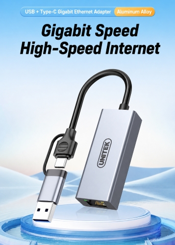 Unitek USB-C/A to Gigabit Ethernet Adapter